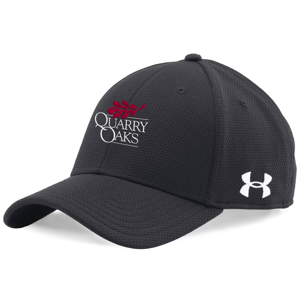 Quarry Oaks Under Armour Free Fit Hat Black Quarry Oaks Shop